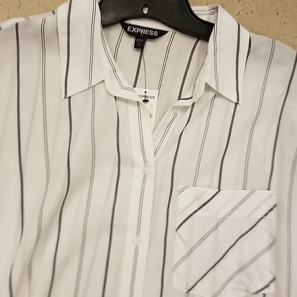 Express long button down shirt - Picture 2 of 6